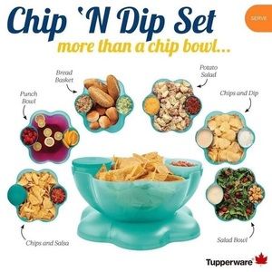 Tupperware Chip n’ Dip set
